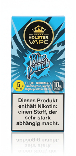 Holster Vape Blue Punch Nikotinsalz Liquid 5mg 10ml