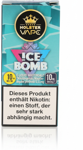 Holster Vape !ce Bomb Nikotinsalz Liquid 10mg 10ml
