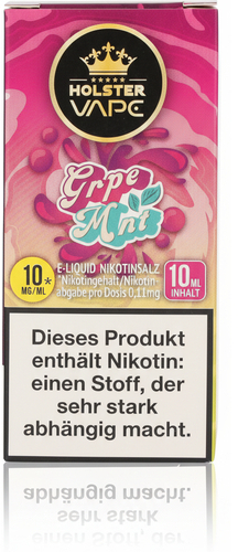 Holster Vape Grpe Mnt Nikotinsalz Liquid 10mg 10ml