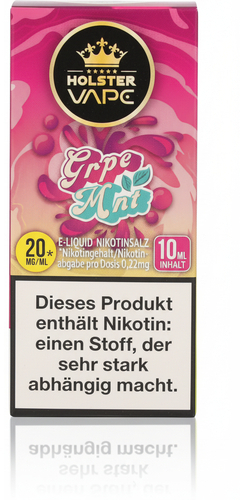 Holster Vape Grpe Mnt Nikotinsalz Liquid 20mg 10ml