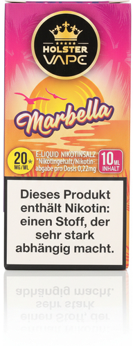 Holster Vape Marbella Nikotinsalz Liquid 20mg 10ml