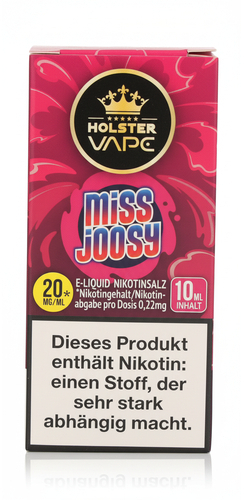 Holster Vape Miss Joosy Nikotinsalz Liquid 20mg 10ml