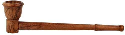 Holzpfeife braun 17cm lang