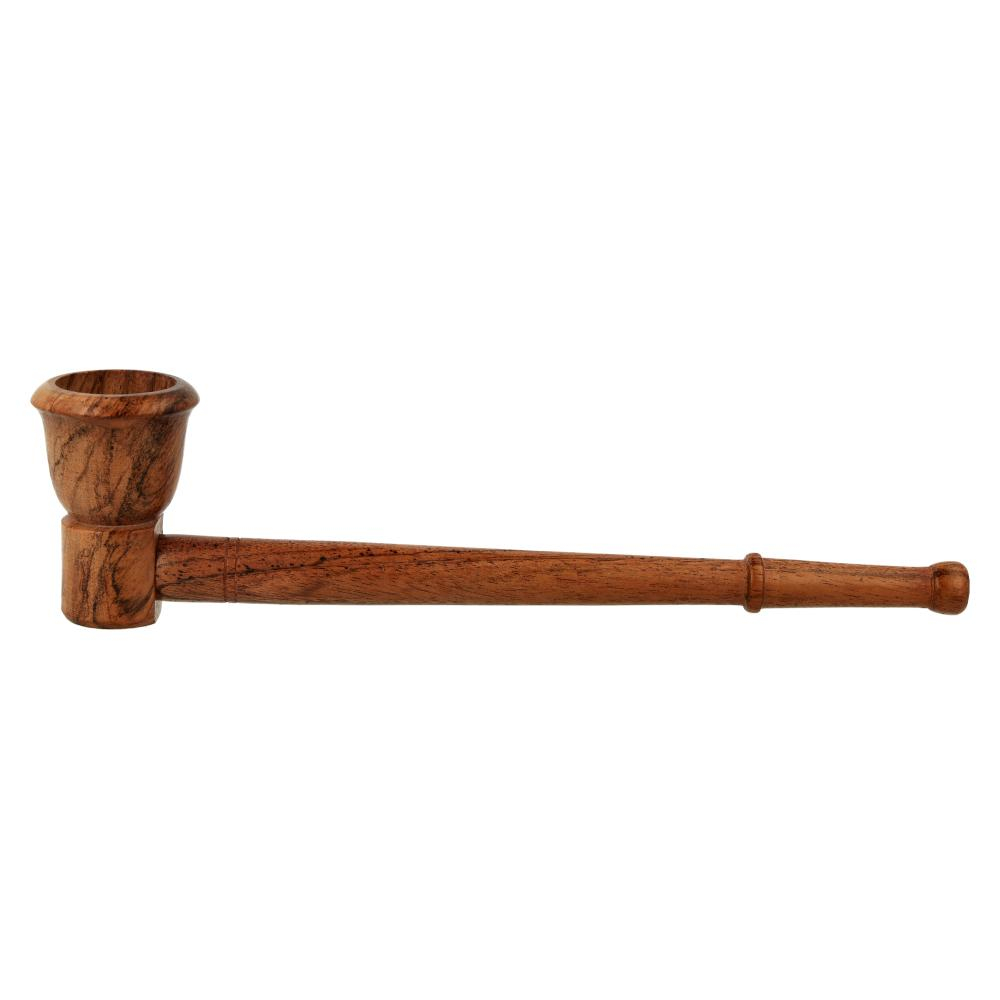 Holzpfeife braun 17cm lang Holzpfeife braun 17cm lang