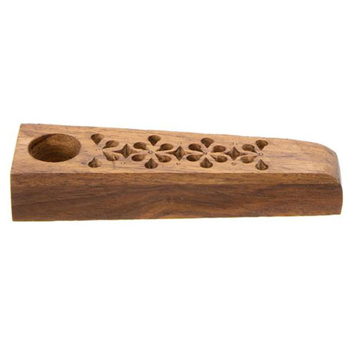 Holzpfeife Rectangular Carved Braun Nr.1 Holzpfeife Rectangular Carved Braun Nr.1