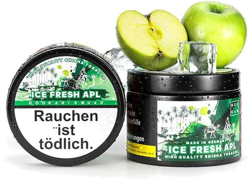 Hookah Squad Ice Fresh APL (kühler Apfel) Shisha Tabak 200g 