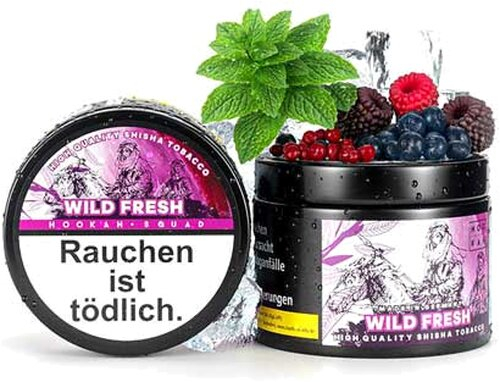 Hookah Squad Wild Fresh (beere) Shisha Tabak 200g 