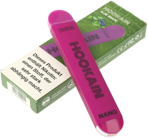 Hookain Einweg E-Shisha Aloe Grape 20mg Hookain Einweg E-Shisha Aloe Grape 20mg