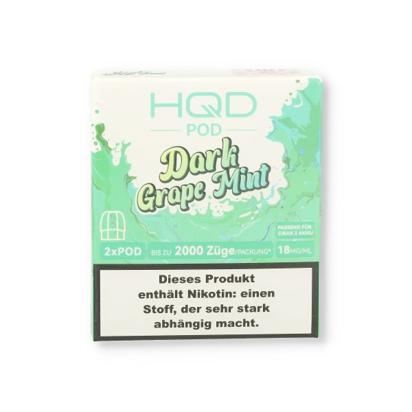 HQD CIRAK 2 Pod Dark Grape Mint 2x2ml 18mg/ml