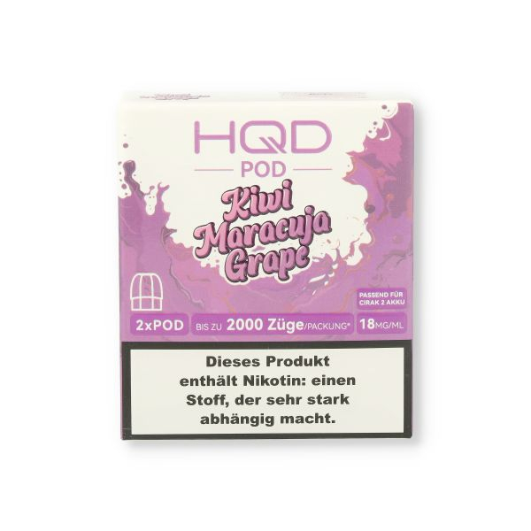 HQD CIRAK 2 Pod Kiwi Maracuja Grape 2x2ml 18mg/ml