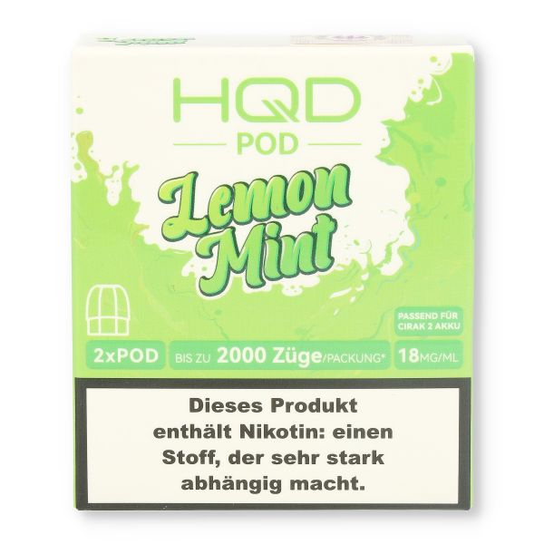 HQD CIRAK 2 Pod Lemon Mint 2x2ml 18mg/ml