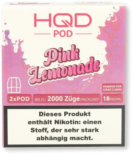 HQD CIRAK 2 Pod Pink Lemonade 2x2ml 18mg/ml