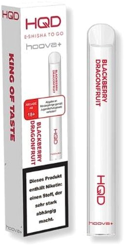 HQD hoova+ Blackberry Dragonfruit Einweg E-Shisha 18mg/ml HQD hoova+ Blackberry Dragonfruit Einweg E-Shisha 18mg/ml