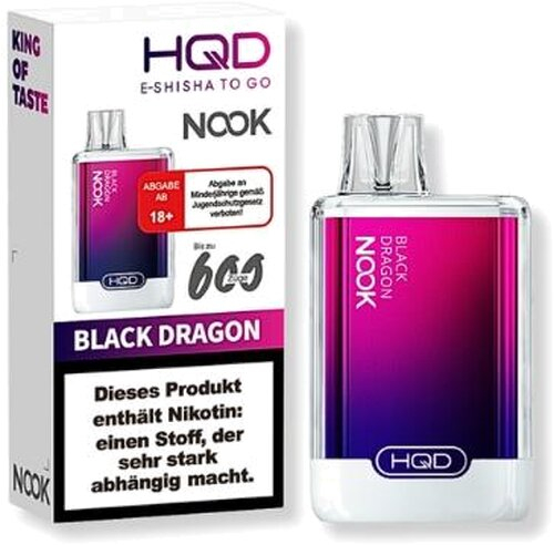 HQD NOOK Black Dragon Einweg E-Zigarette 18mg/ml