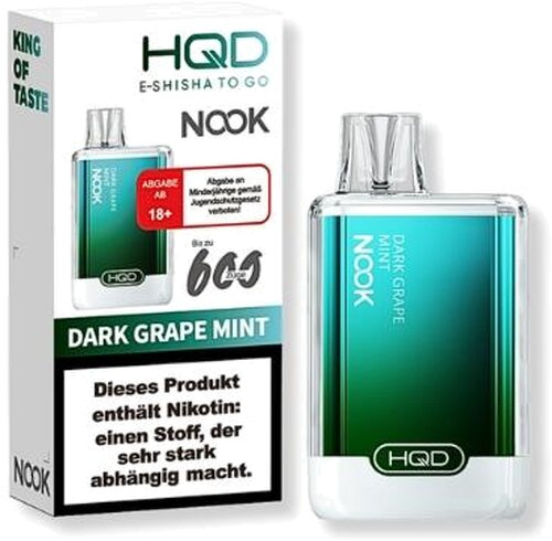 HQD NOOK Dark Grape Mint Einweg E-Zigarette 18mg/ml HQD NOOK Dark Grape Mint Einweg E-Zigarette 18mg/ml