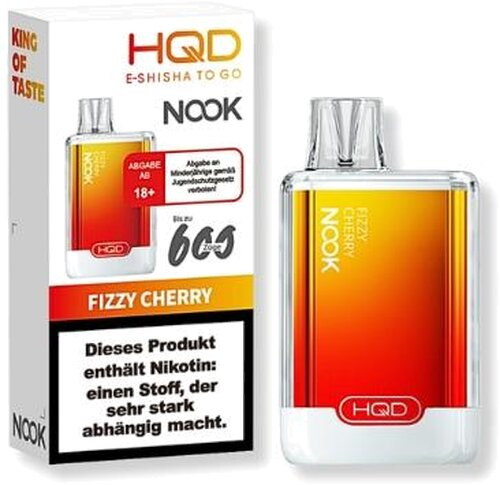 HQD NOOK Fizzy Cherry Einweg E-Zigarette 18mg/ml