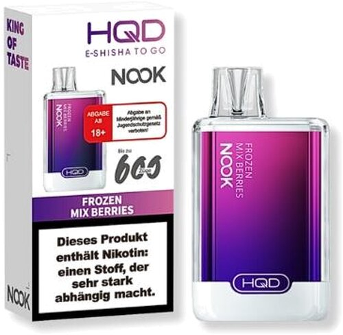 HQD NOOK Frozen Mix Berries Einweg E-Zigarette 18mg/ml