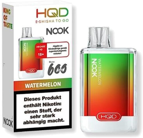 HQD Nook Watermelon Einweg E-Zigarette 18mg/ml HQD Nook Watermelon Einweg E-Zigarette 18mg/ml