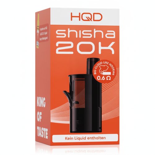 HQD Shisha 20K Refillable Pod 0,6 Ohm 10ml