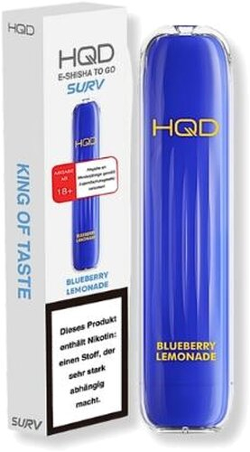 HQD Surv Einweg E-Shisha Blueberry Lemonade ca. 600 Züge 18mg/ml