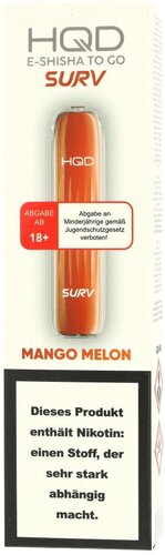 HQD Surv Einweg E-Shisha Mango Melon 600 Züge 18mg HQD Surv Einweg E-Shisha Mango Melon 600 Züge 18mg