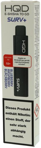 HQD Surv+ Einweg E-Zigarette Blueberry Raspberry Blackberry 18mg HQD Surv+ Einweg E-Zigarette Blueberry Raspberry Blackberry 18mg