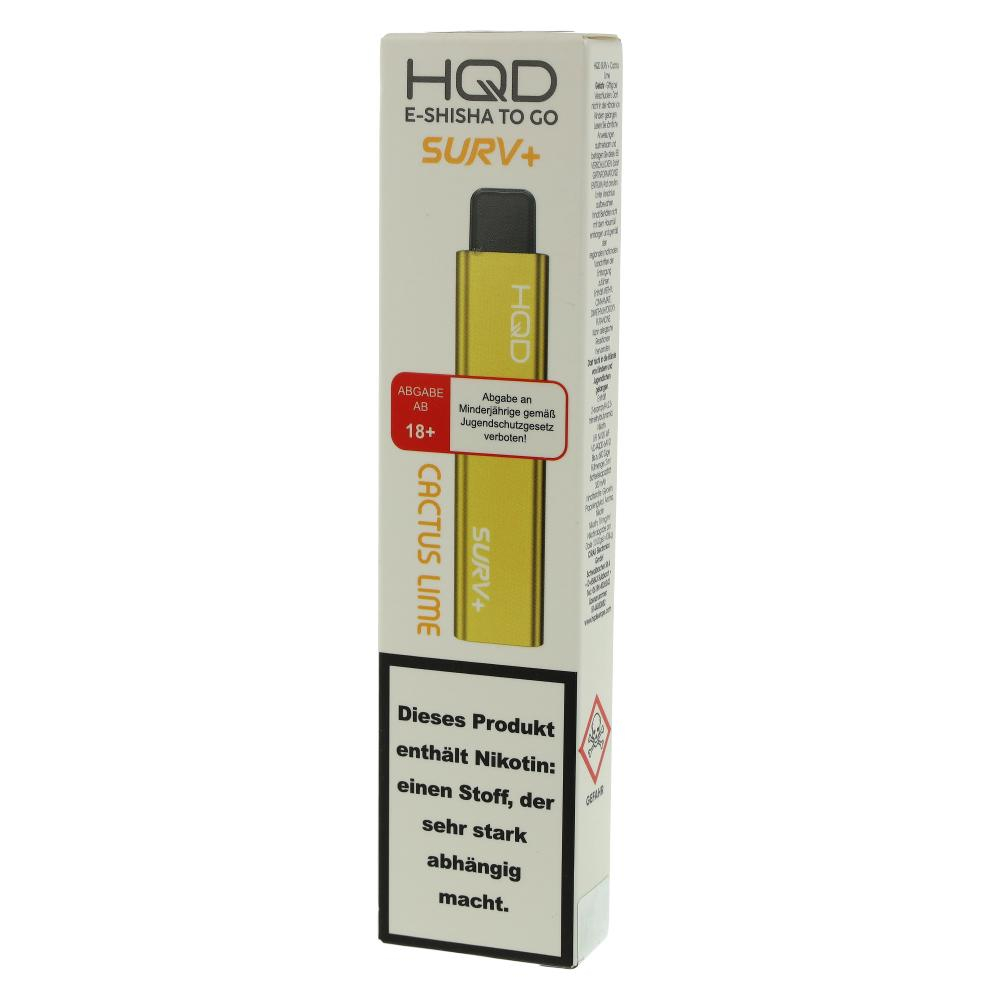 HQD Surv+ Einweg E-Zigarette Cactus Lime 18mg