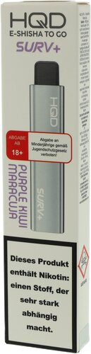 HQD Surv+ Einweg E-Zigarette Purple Kiwi Maracuja 18mg HQD Surv+ Einweg E-Zigarette Purple Kiwi Maracuja 18mg