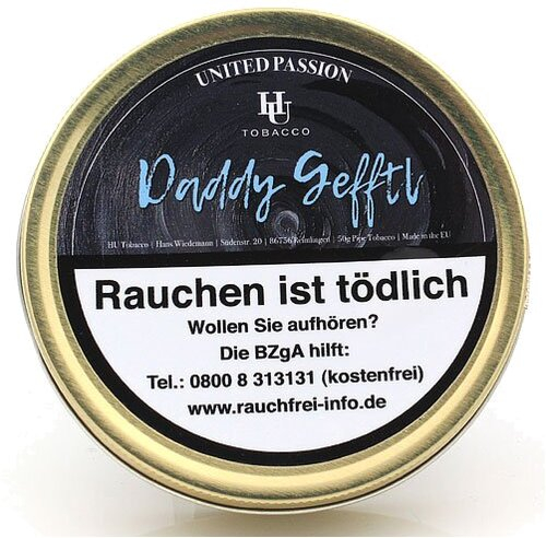 HU Tobacco Daddy Gefftl Pfeifentabak 50g Dose HU Tobacco Daddy Gefftl Pfeifentabak 50g Dose