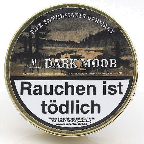 HU Tobacco Dark Moor Pfeifentabak 50g Dose HU Tobacco Dark Moor Pfeifentabak 50g Dose
