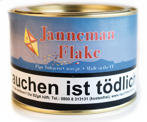 HU Tobacco Janneman Flake Pfeifentabak 100g