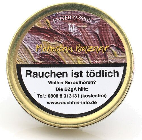 HU Tobacco Moroccan Bazaar Pfeifentabak 50g Dose HU Tobacco Moroccan Bazaar Pfeifentabak 50g Dose