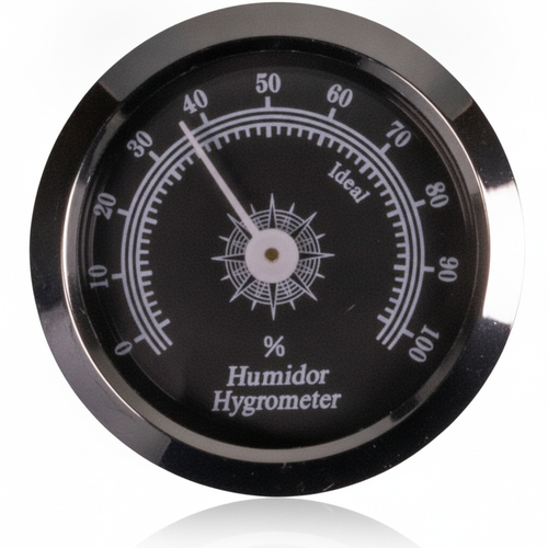 Hygrometer Ø44mm mit Magnet Silber / Schwarz