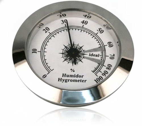 Hygrometer Ø50mm mit Magnet Silber