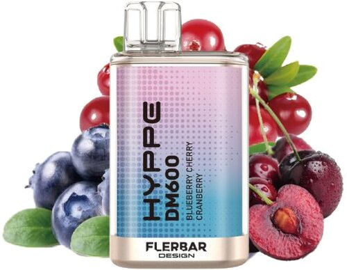 HYPPE DM600 by Flerbar Blueberry Cherry Cranberry Einweg E-Zigarette 20mg HYPPE DM600 by Flerbar Blueberry Cherry Cranberry Einweg E-Zigarette 20mg