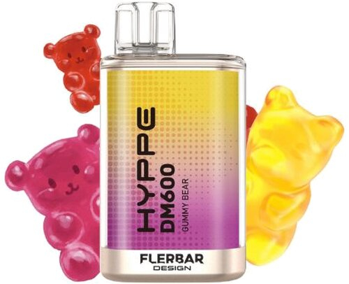 HYPPE DM600 by Flerbar Gummy Bear Einweg E-Zigarette 20mg