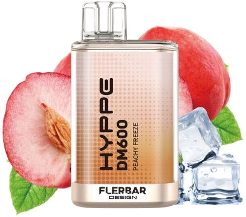 HYPPE DM600 by Flerbar Peachy Freeze Einweg E-Zigarette 20mg
