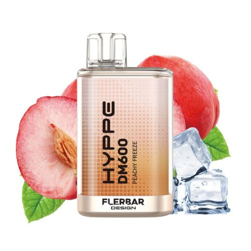 HYPPE DM600 by Flerbar Peachy Freeze Einweg E-Zigarette 20mg