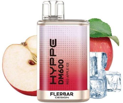 HYPPE DM600 by Flerbar Red Apple Ice Einweg E-Zigarette 20mg HYPPE DM600 by Flerbar Red Apple Ice Einweg E-Zigarette 20mg