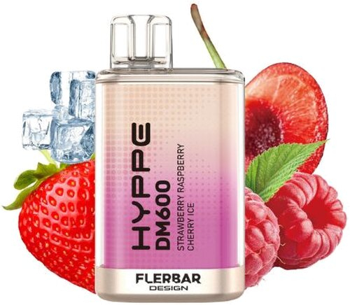 HYPPE DM600 by Flerbar Strawberry Raspberry Cherry Ice Einweg E-Zigarette 20mg HYPPE DM600 by Flerbar Strawberry Raspberry Cherry Ice Einweg E-Zigarette 20mg