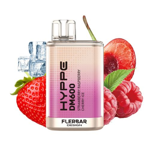 HYPPE DM600 by Flerbar Strawberry Raspberry Cherry Ice Einweg E-Zigarette 20mg