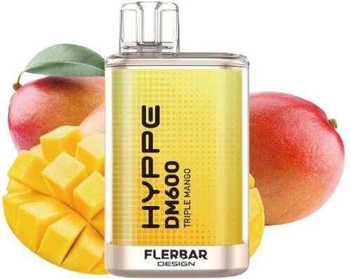 HYPPE DM600 by Flerbar Triple Mango Einweg E-Zigarette 20mg