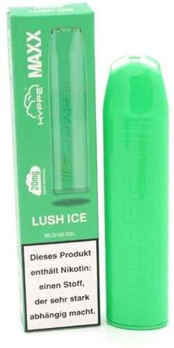 Hyppe Maxx 600 Einweg E-Zigarette Lush Ice Aroma 20mg Hyppe Maxx 600 Einweg E-Zigarette Lush Ice Aroma 20mg