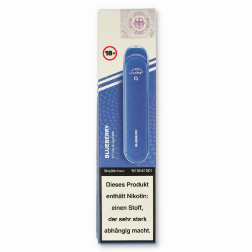 HYPPE Q 600 Einweg E-Zigarette Blueberry Aroma 20mg HYPPE Q 600 Einweg E-Zigarette Blueberry Aroma 20mg