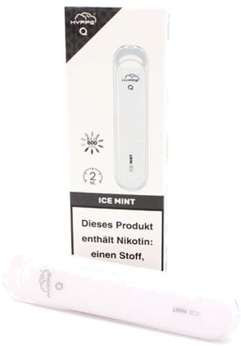HYPPE Q 600 Einweg E-Zigarette Ice Mint Aroma 20mg HYPPE Q 600 Einweg E-Zigarette Ice Mint Aroma 20mg