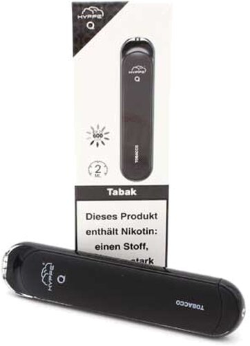 HYPPE Q 600 Einweg E-Zigarette Tobacco Aroma 20mg HYPPE Q 600 Einweg E-Zigarette Tobacco Aroma 20mg