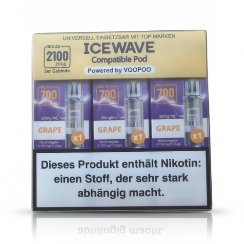Icewave Compatible Pod Grape 20mg/ml 3 Stück