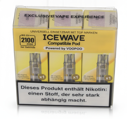 Icewave Compatible Pod Lemon Sparkling Water 20mg/ml 3 Stück