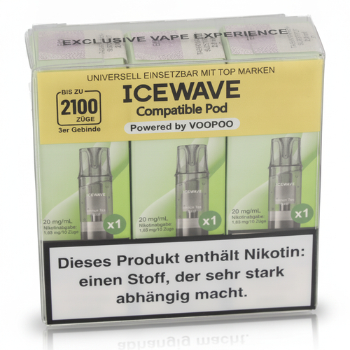 Icewave Compatible Pod Lemon Tea Basil 20mg/ml 3 Stück