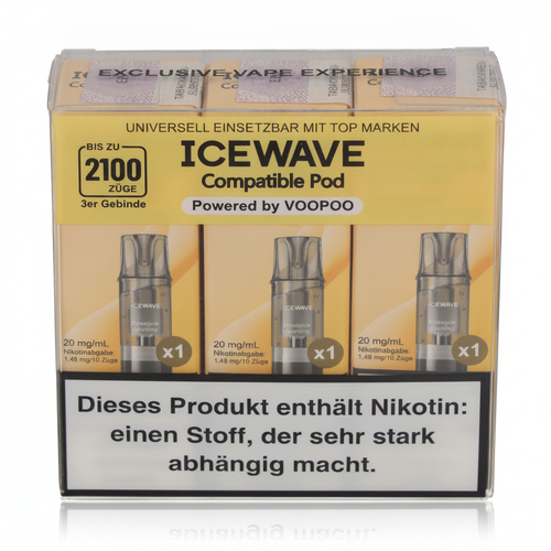 Icewave Compatible Pod Pineapple Sparkling Water 20mg/ml 3 Stück